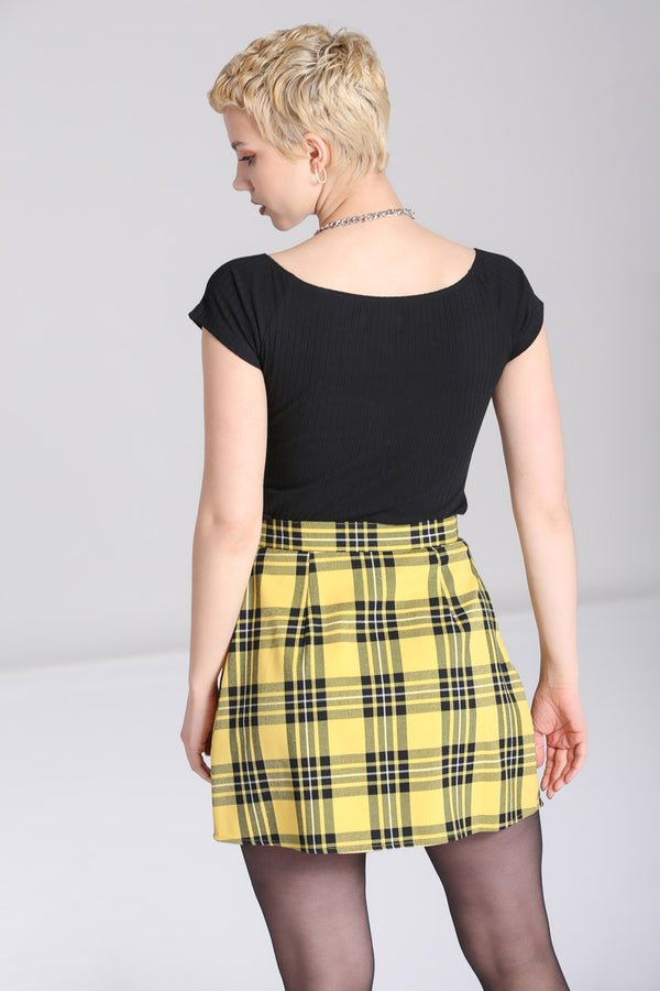 Hell Bunny Corey Skirt Yellow