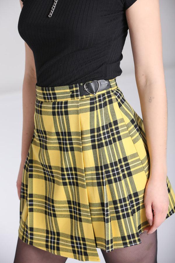 Hell Bunny Corey Skirt Yellow