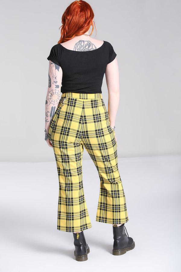 Hell Bunny Corey Trousers Yellow