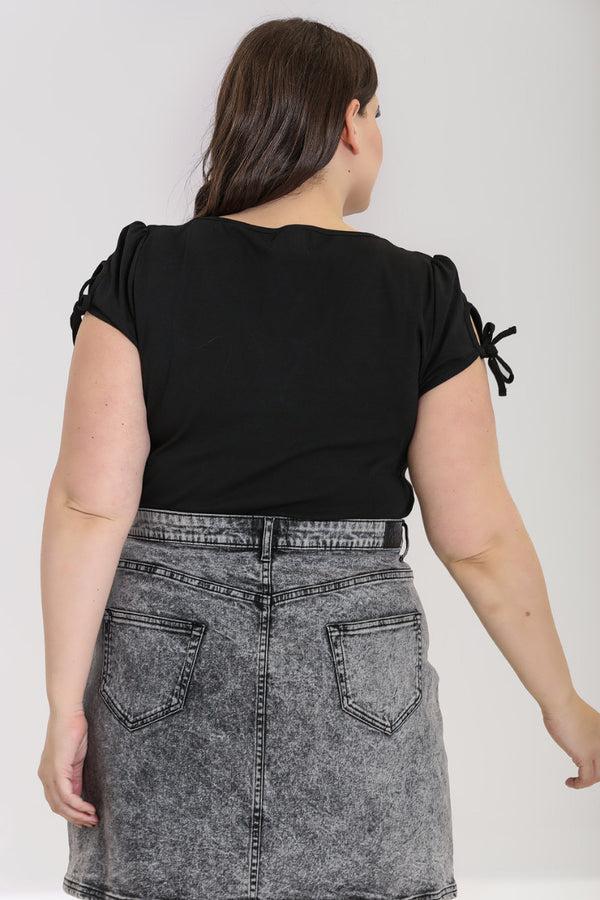 Hell Bunny Cristina Top Black