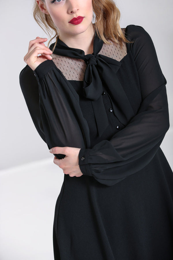 Hell Bunny Darcia Mid Dress Black