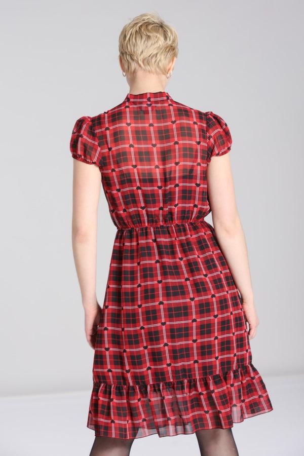 Hell Bunny Date Night Knee Dress Red