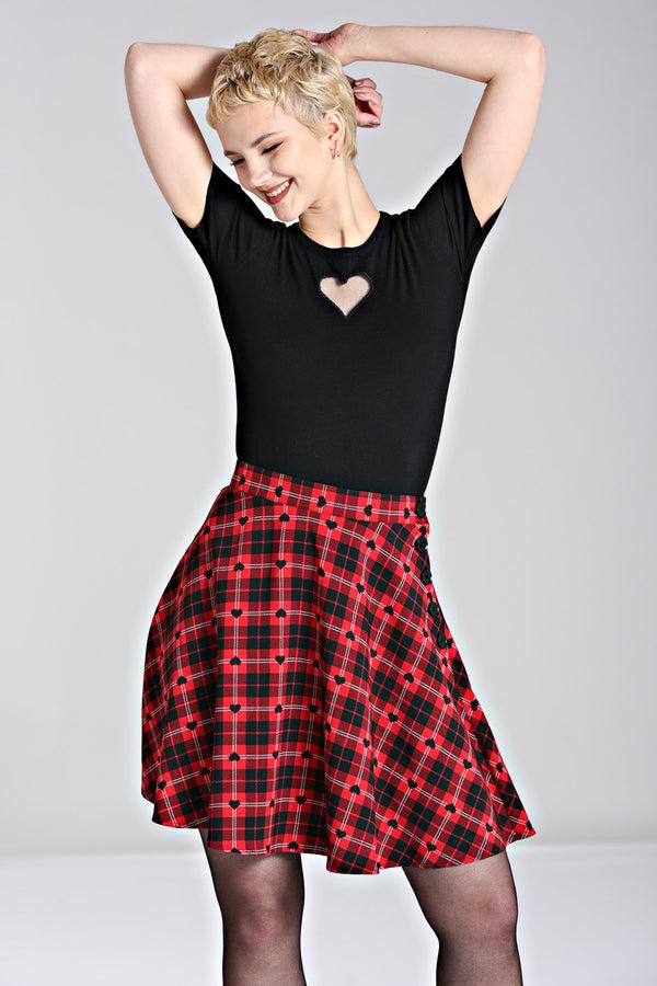 Hell Bunny Date Night Skirt Red