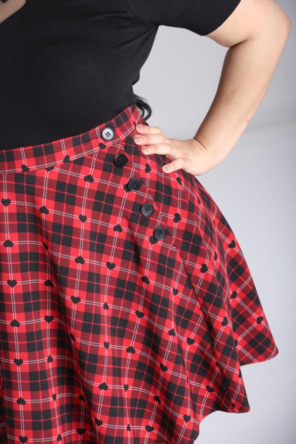 Hell Bunny Date Night Skirt Red