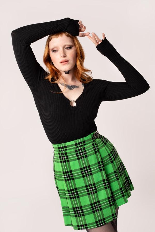 Hell Bunny Death Or Glory Top Black