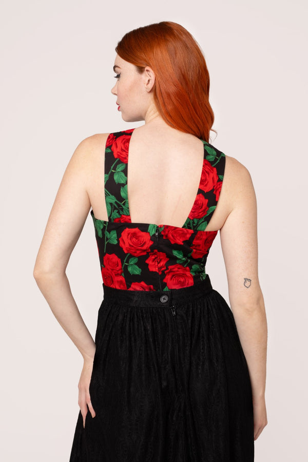 Hell Bunny Dolce Vita Top Black