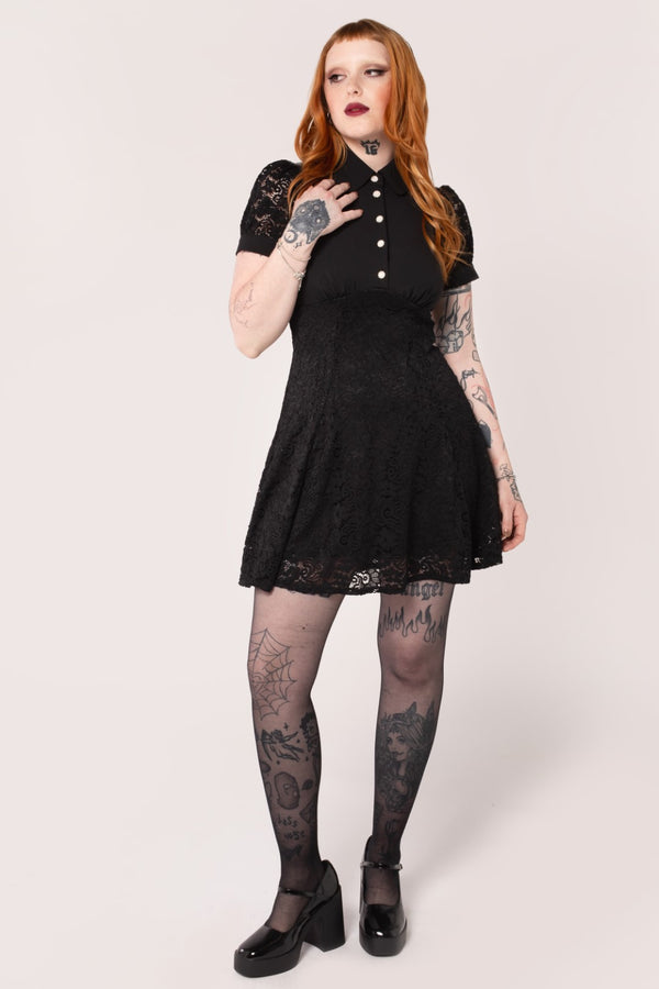 Hell Bunny Dominica Mini Dress Black