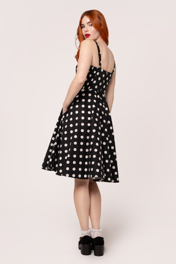Hell Bunny Domino Dress Black