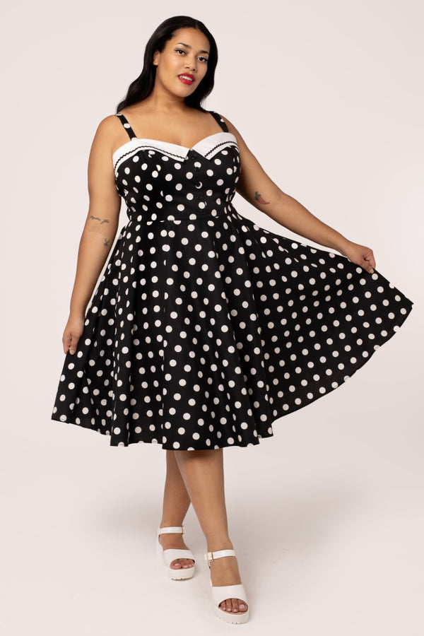 Hell Bunny Domino Dress Black