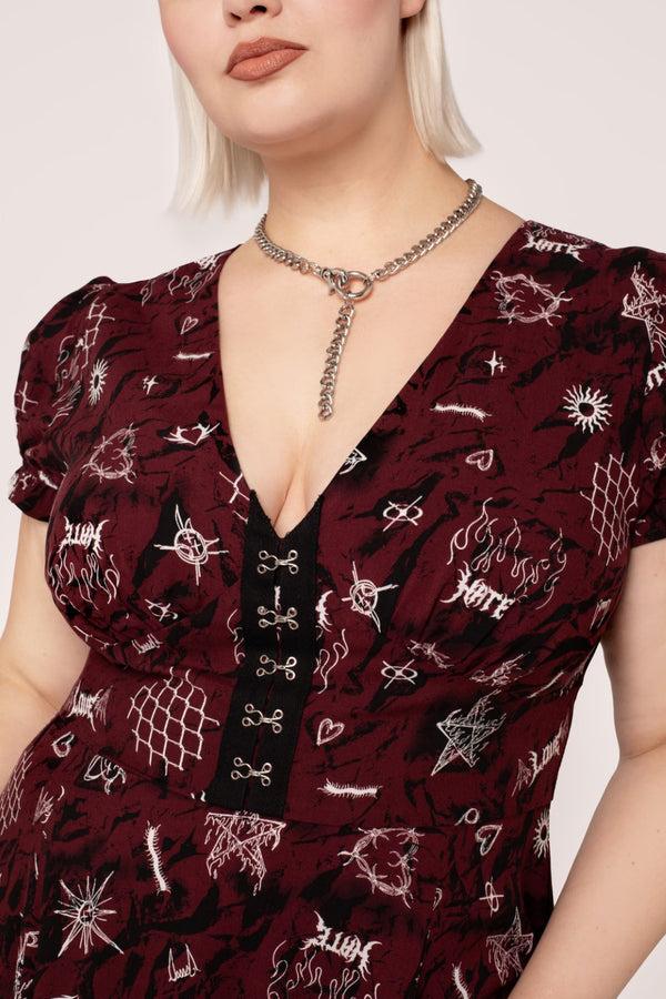 Hell Bunny Doomed Dress Black