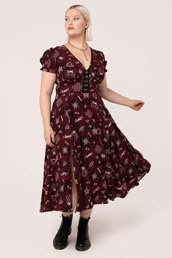 Hell Bunny Doomed Dress Black