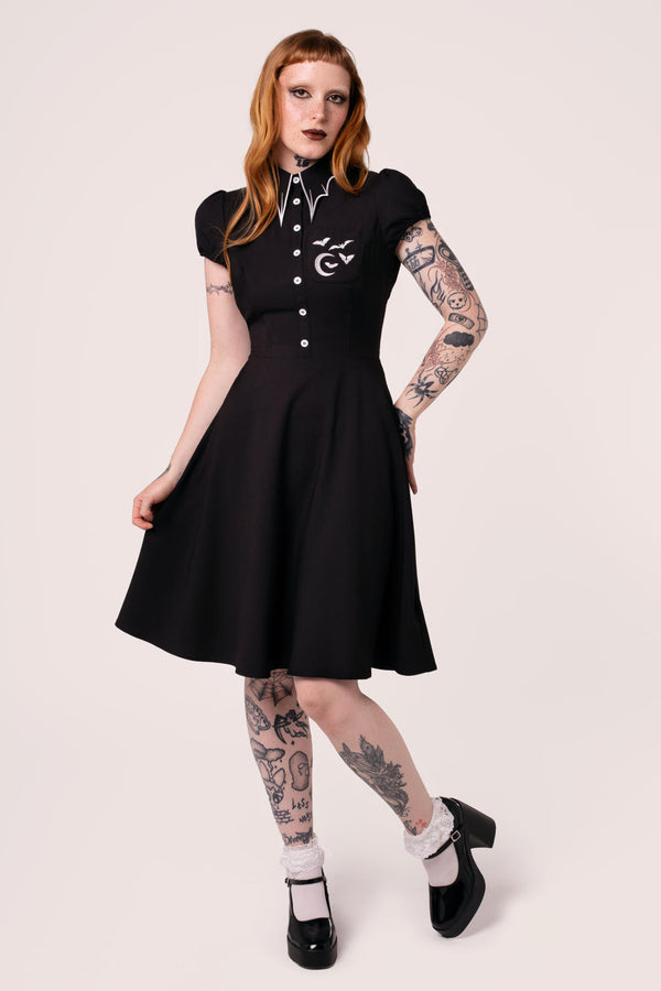 hell bunny Drusilla Dress Black