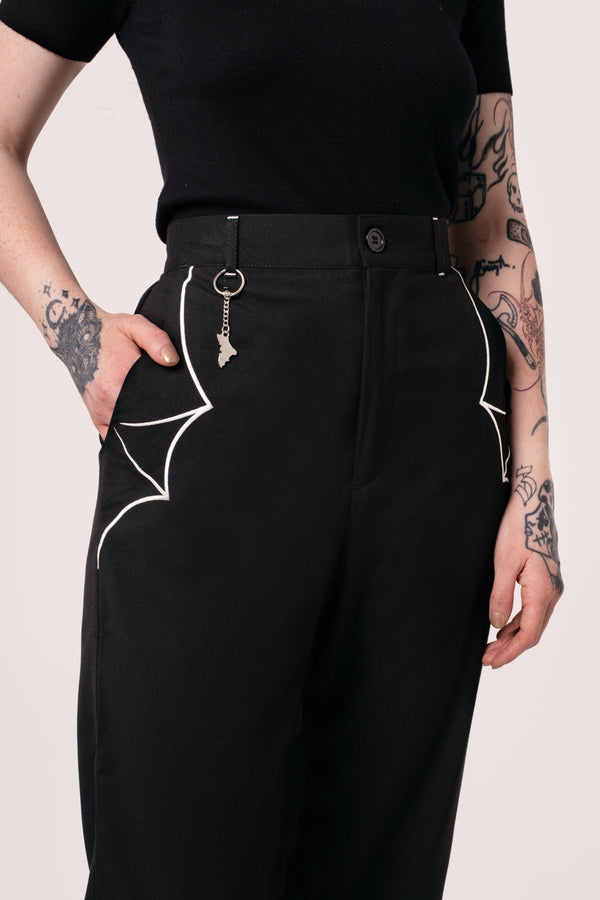 Hell Bunny Drusilla Trousers Black