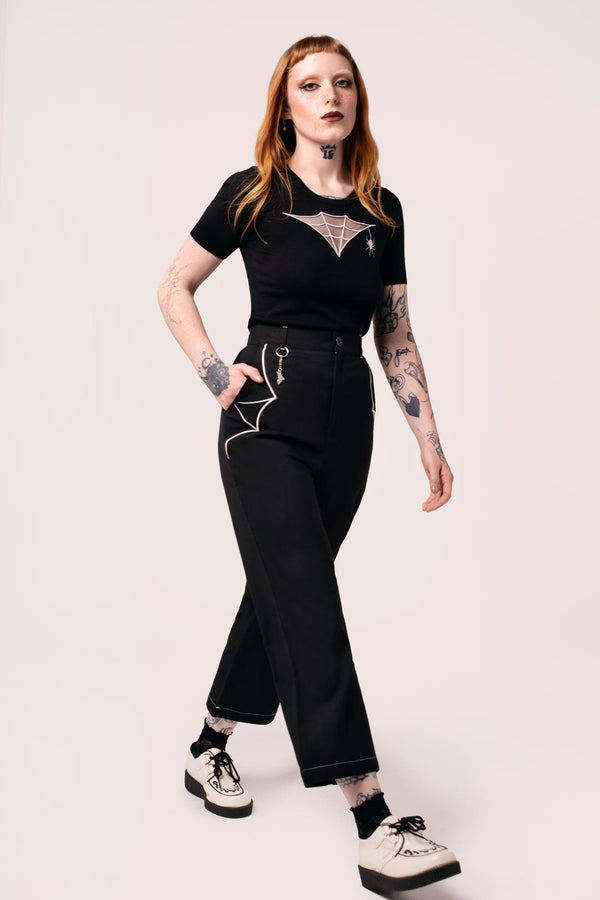 Hell Bunny Drusilla Trousers Black