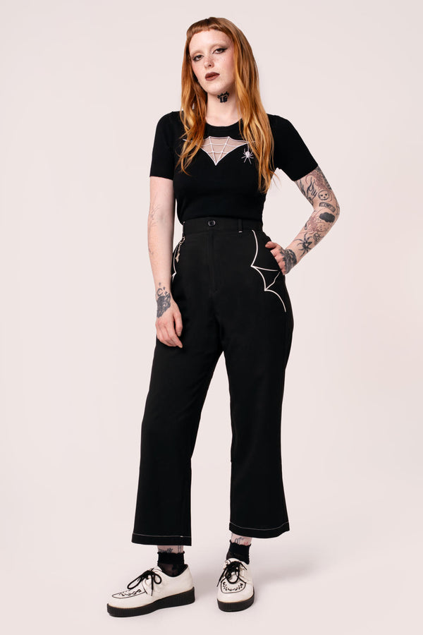 hell bunny Drusilla Trousers Black