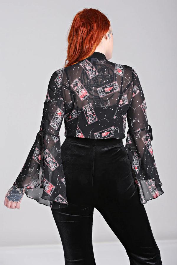Hell Bunny Duality Blouse Black
