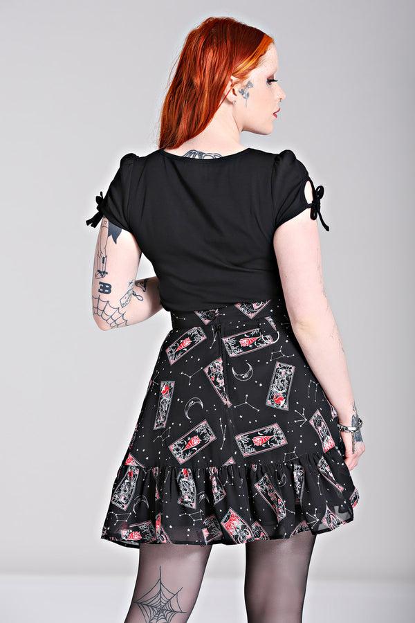 Hell Bunny Duality Skirt Black