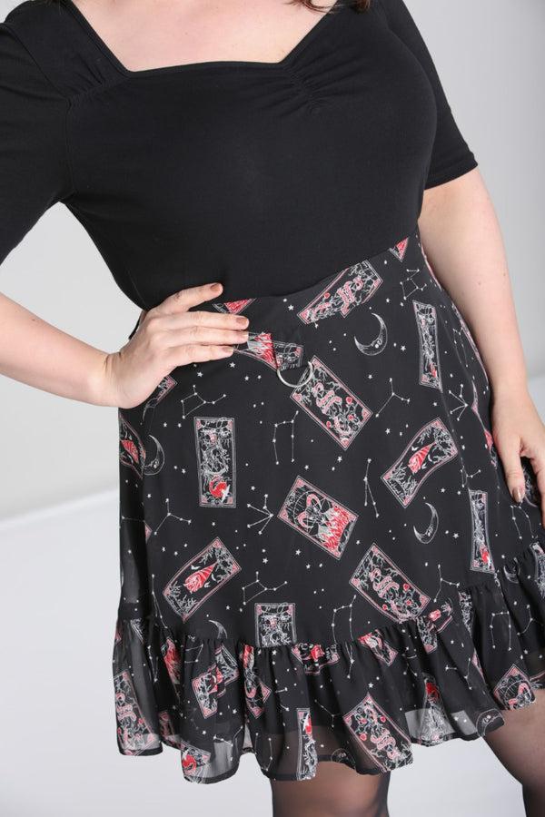 Hell Bunny Duality Skirt Black