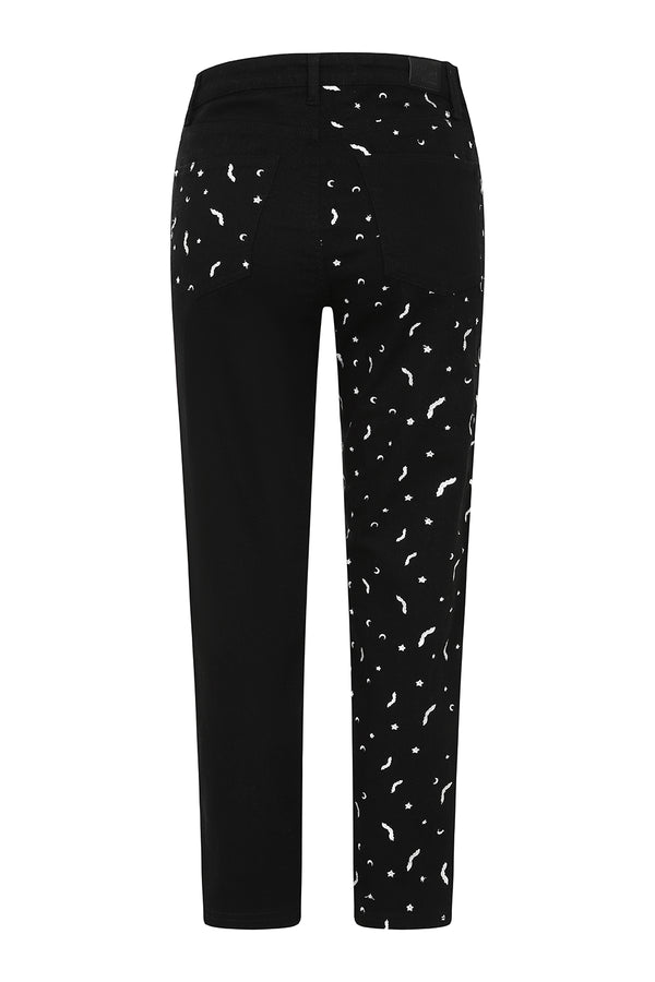 Hell Bunny Duo Bat Jeans Pink