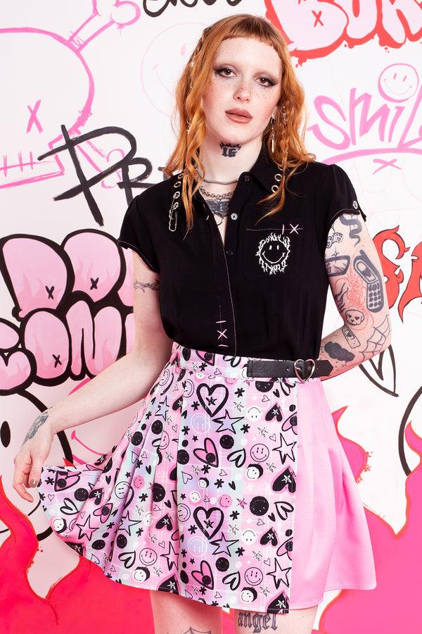 hell bunny Dylan Shirt Black