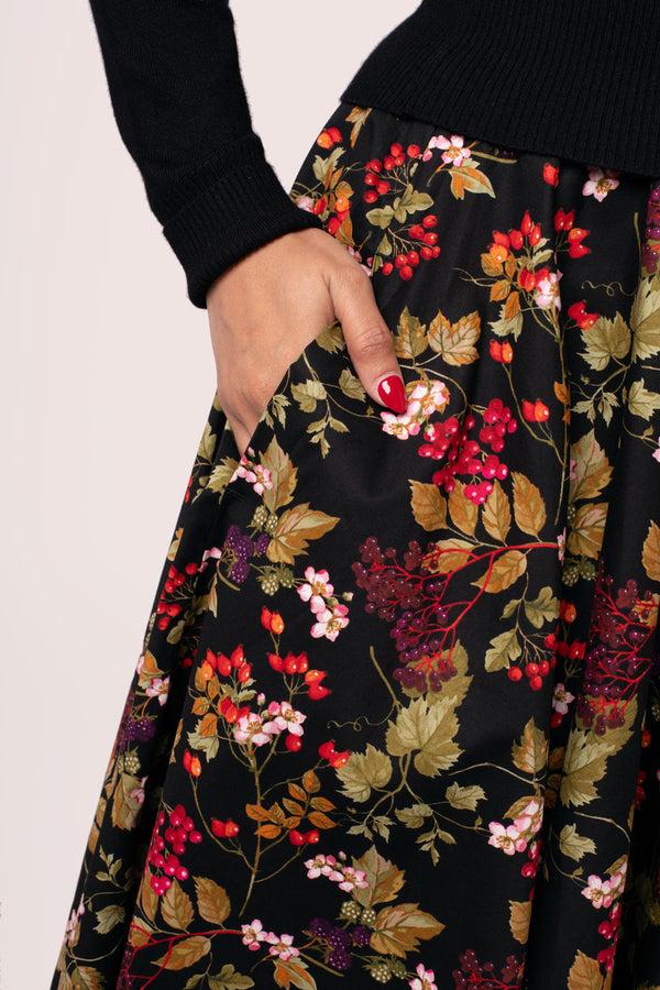 Hell Bunny Edwina Skirt Black