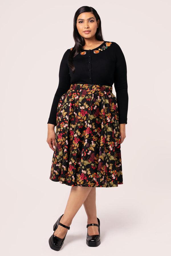 Hell Bunny Edwina Skirt Black