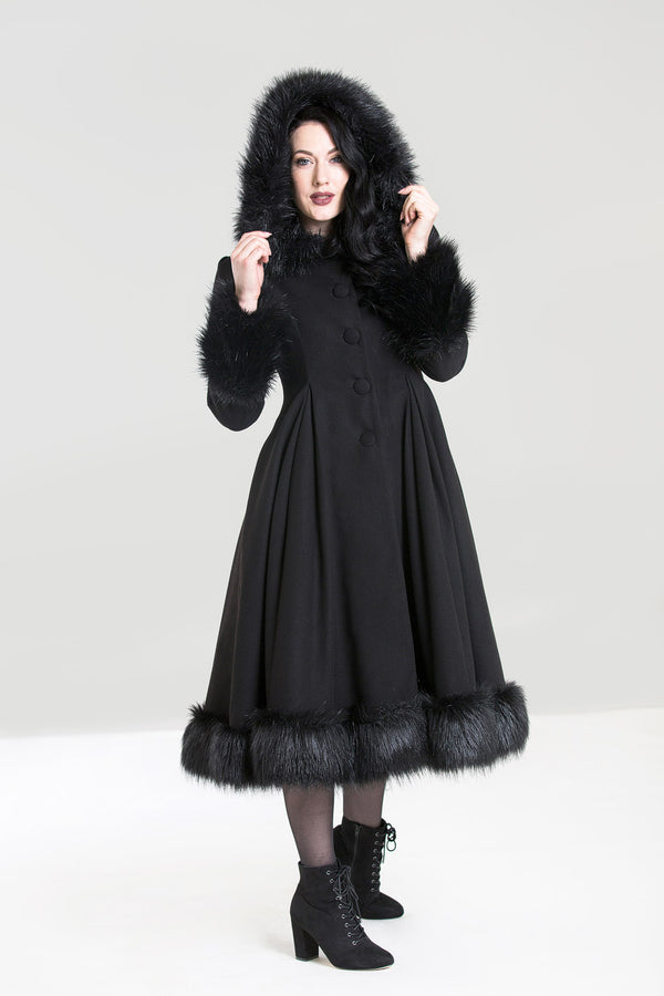 Hell Bunny Elvira Coat Black