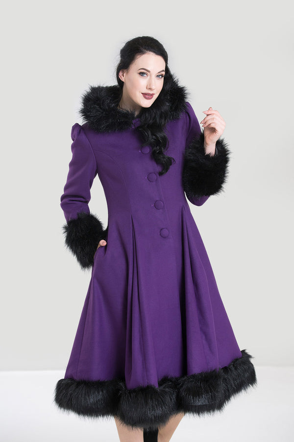 Hell Bunny Elvira Coat Black