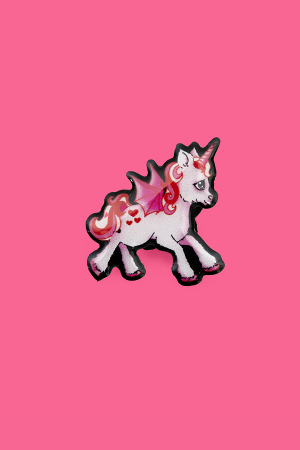 hell bunny Flying Unicorn Pin Multi
