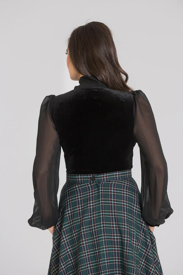 Hell Bunny Gabriella Top Black