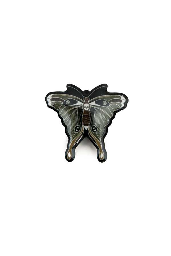 Hell Bunny Gaia Moth Pin Multi