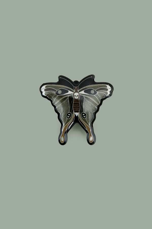 hell bunny Gaia Moth Pin Multi