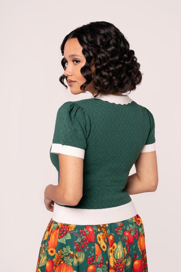 Hell Bunny Genevieve Top Green