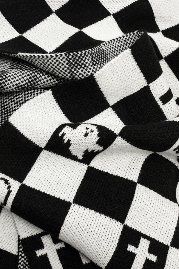 Hell Bunny Ghost Scarf Black / White