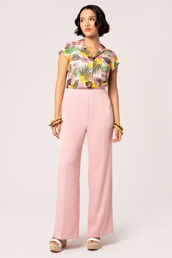 Hell Bunny Giselle Trousers Pink