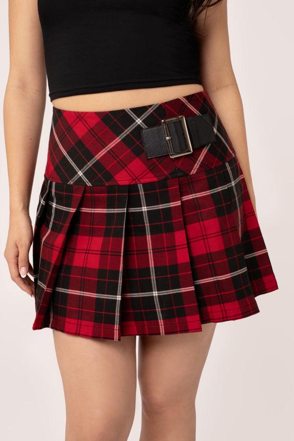 Hell Bunny Harley Skirt Red