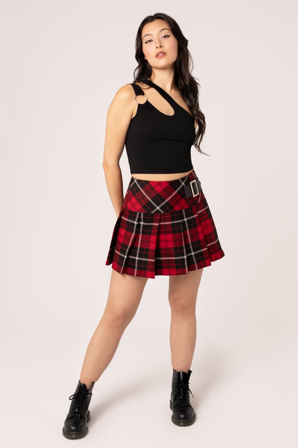 Hell Bunny Harley Skirt Red
