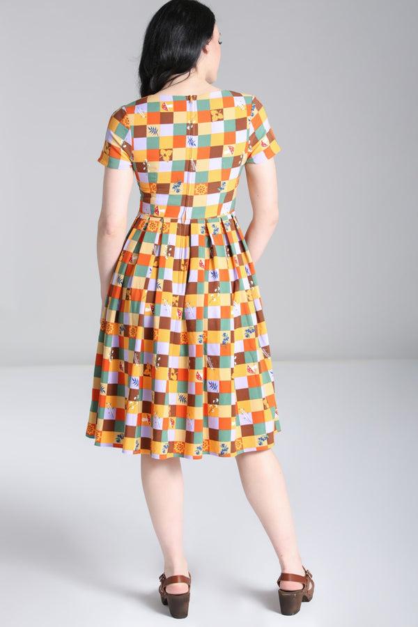 Hell Bunny Hawthorn Dress Multi Colour
