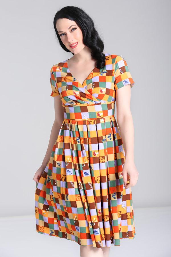 hell bunny Hawthorn Dress Multi Colour