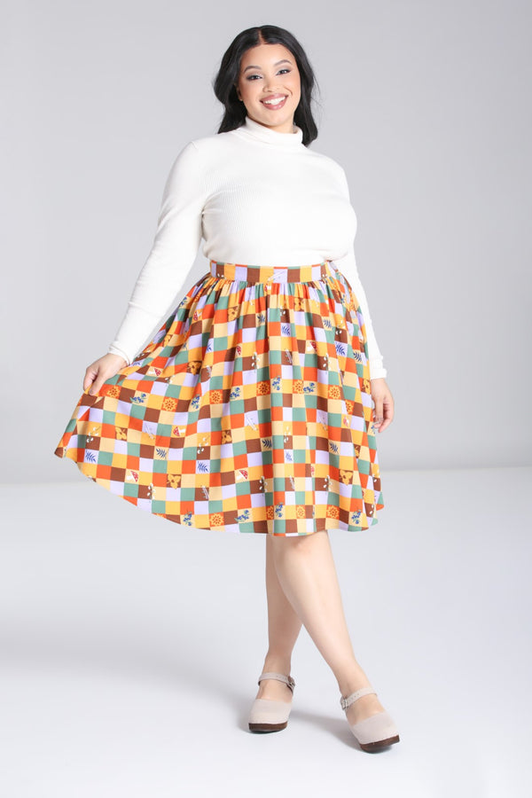 Hell Bunny Hawthorn Skirt Multi Colour