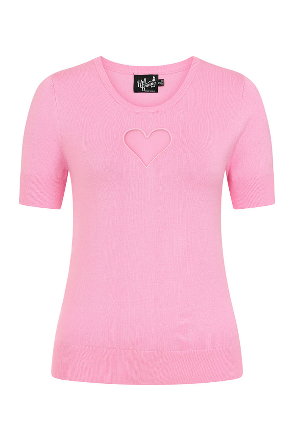 Hell Bunny Heart Top Red