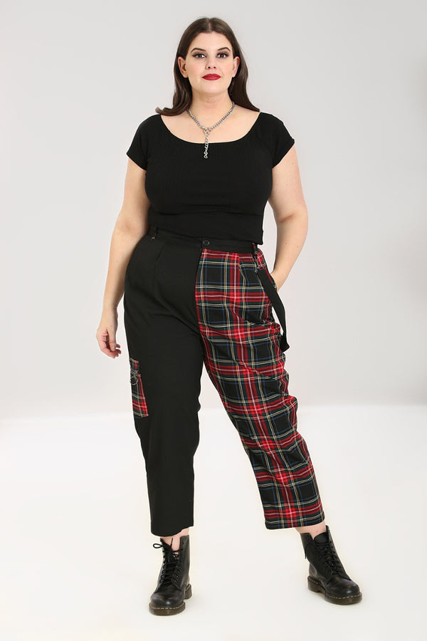 Hell Bunny Heather Trousers Black