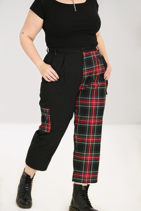 hell bunny Heather Trousers Black