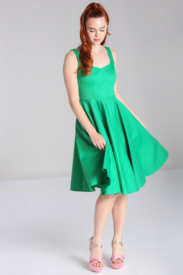 Hell Bunny Heidi Dress Green