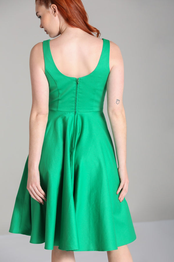 Hell Bunny Heidi Dress Green