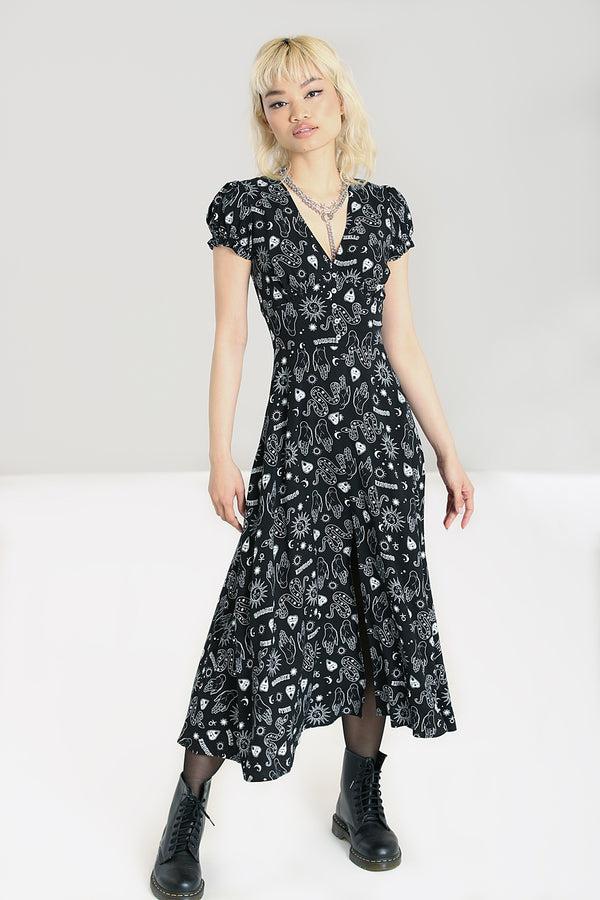 hell bunny Hello Goodbye Dress Black