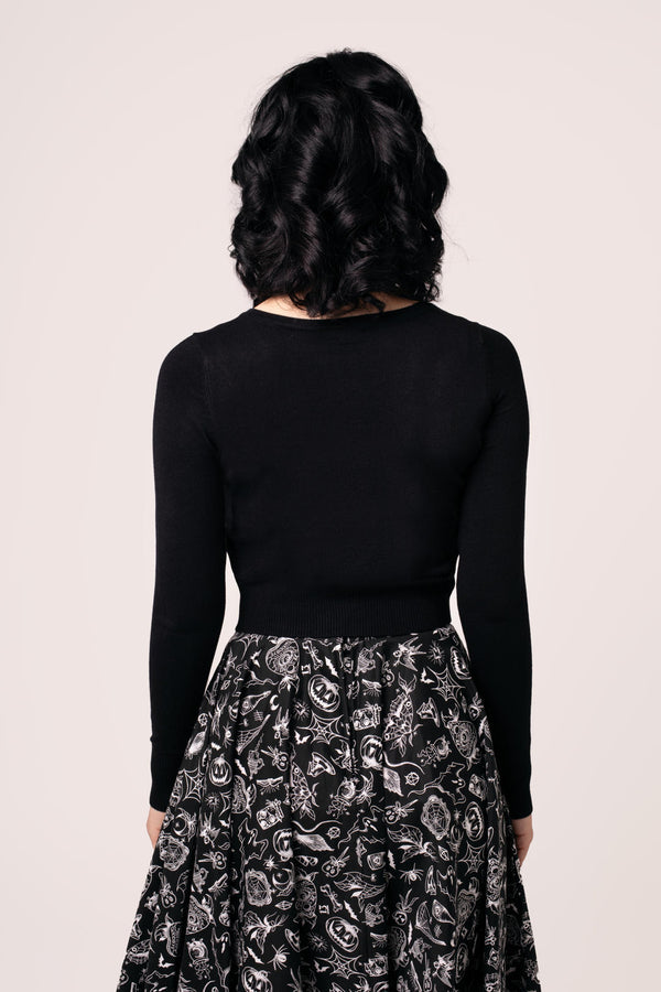 Hell Bunny Hollow Cardigan Black