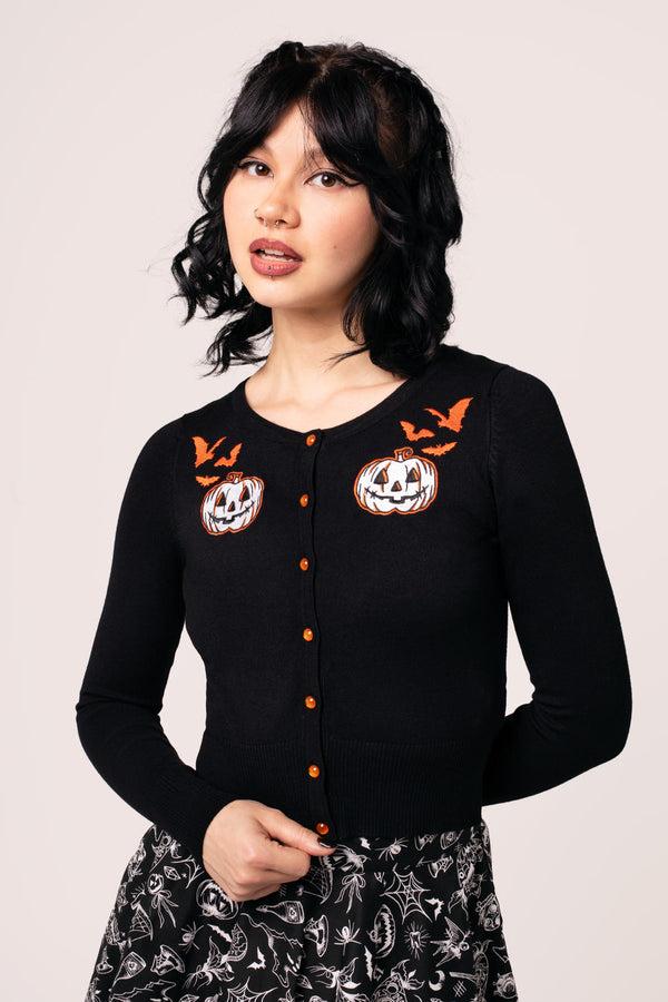 hell bunny Hollow Cardigan Black