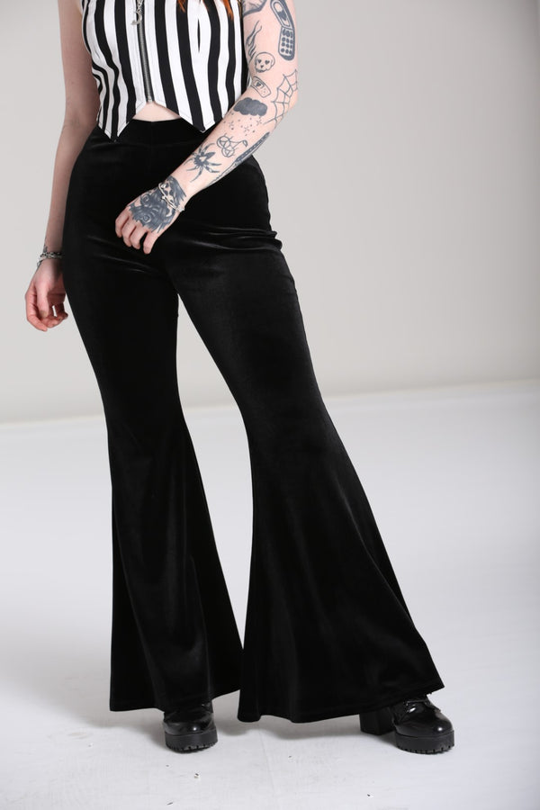 Hell Bunny Iggy Trousers Black