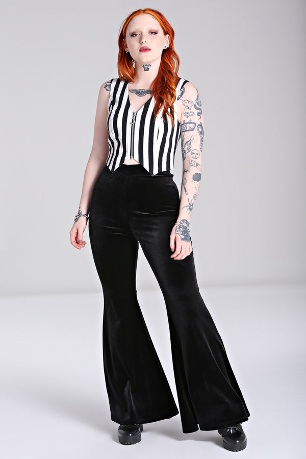 hell bunny Iggy Trousers Black